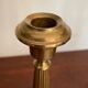 Pair of brass candle holders XIXth