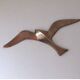 Swallow Seagull vintage brass wall sconce 24 cm