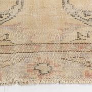 Tapis d'aire vintage Oushak floral