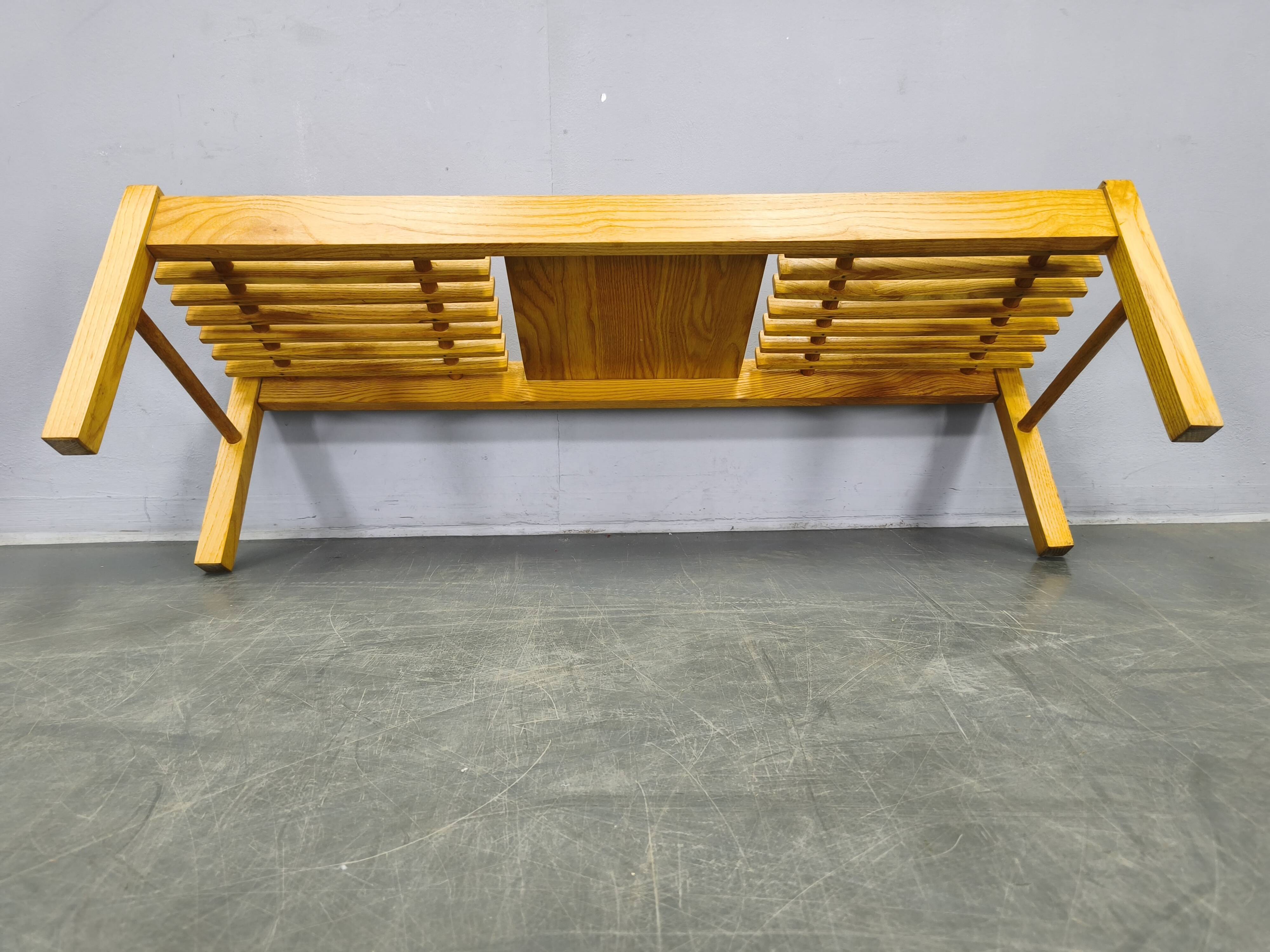 Set of Three Mid-Century Wooden Plant Stands, Czechoslovakia 1970s