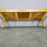 Set of Three Mid-Century Wooden Plant Stands, Czechoslovakia 1970s