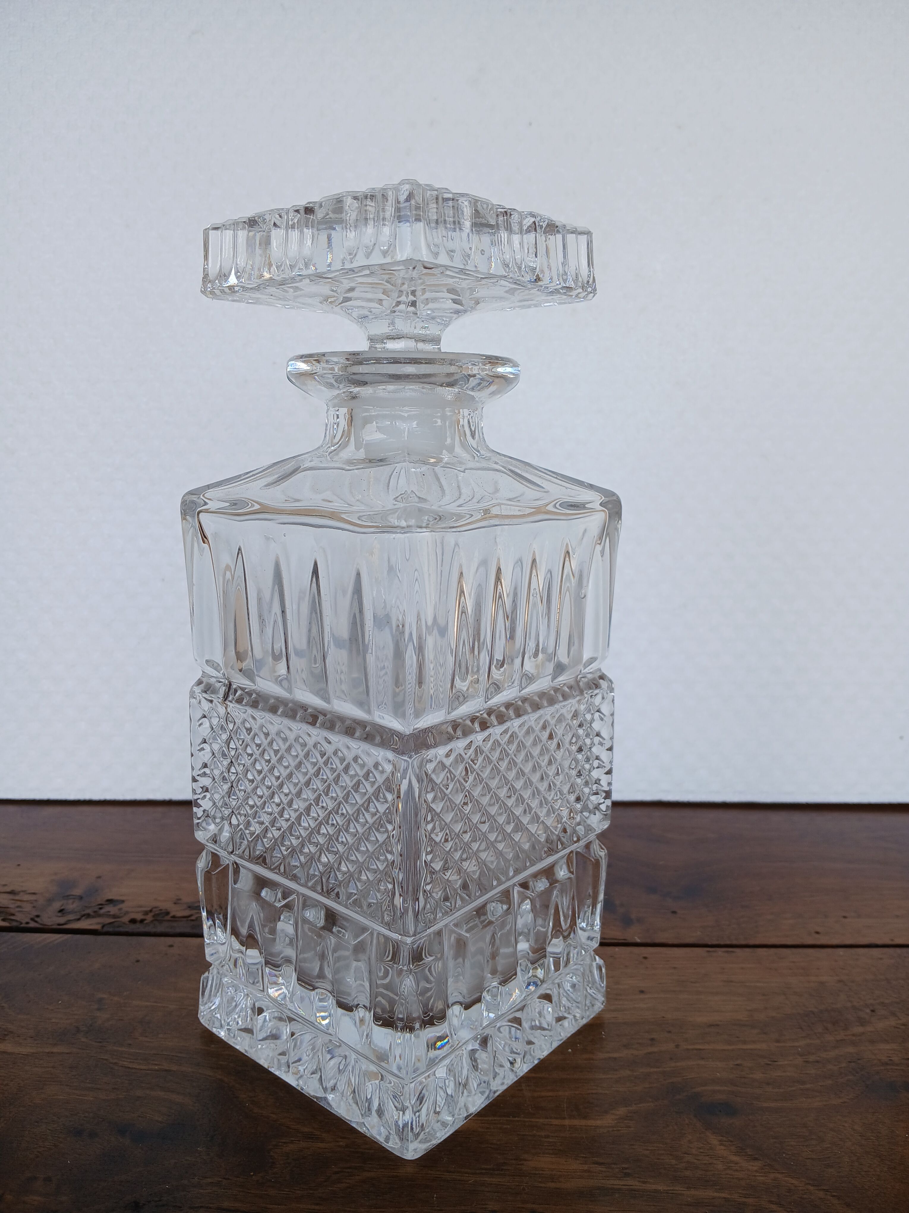 Luxurious vintage carafe in Bohemian crystal