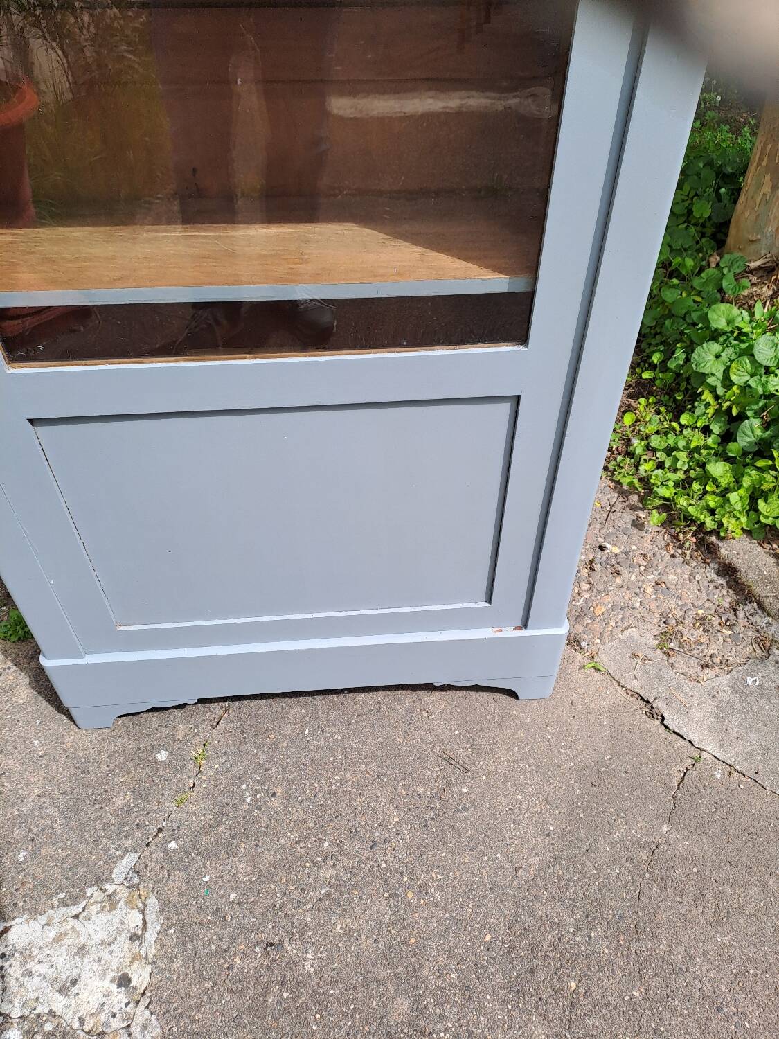 Wardrobe with 1 glass door, late 19th century