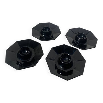 4 coquetiers noirs 1970