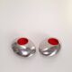 Pair of Nuance candle holders in the shape of pebbles.