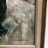 Still life painting flowers and oranges