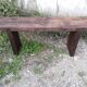 Vintage bench period 1950/60 old solid wood