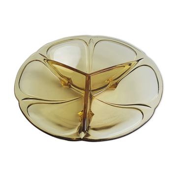 Yellow glass cup