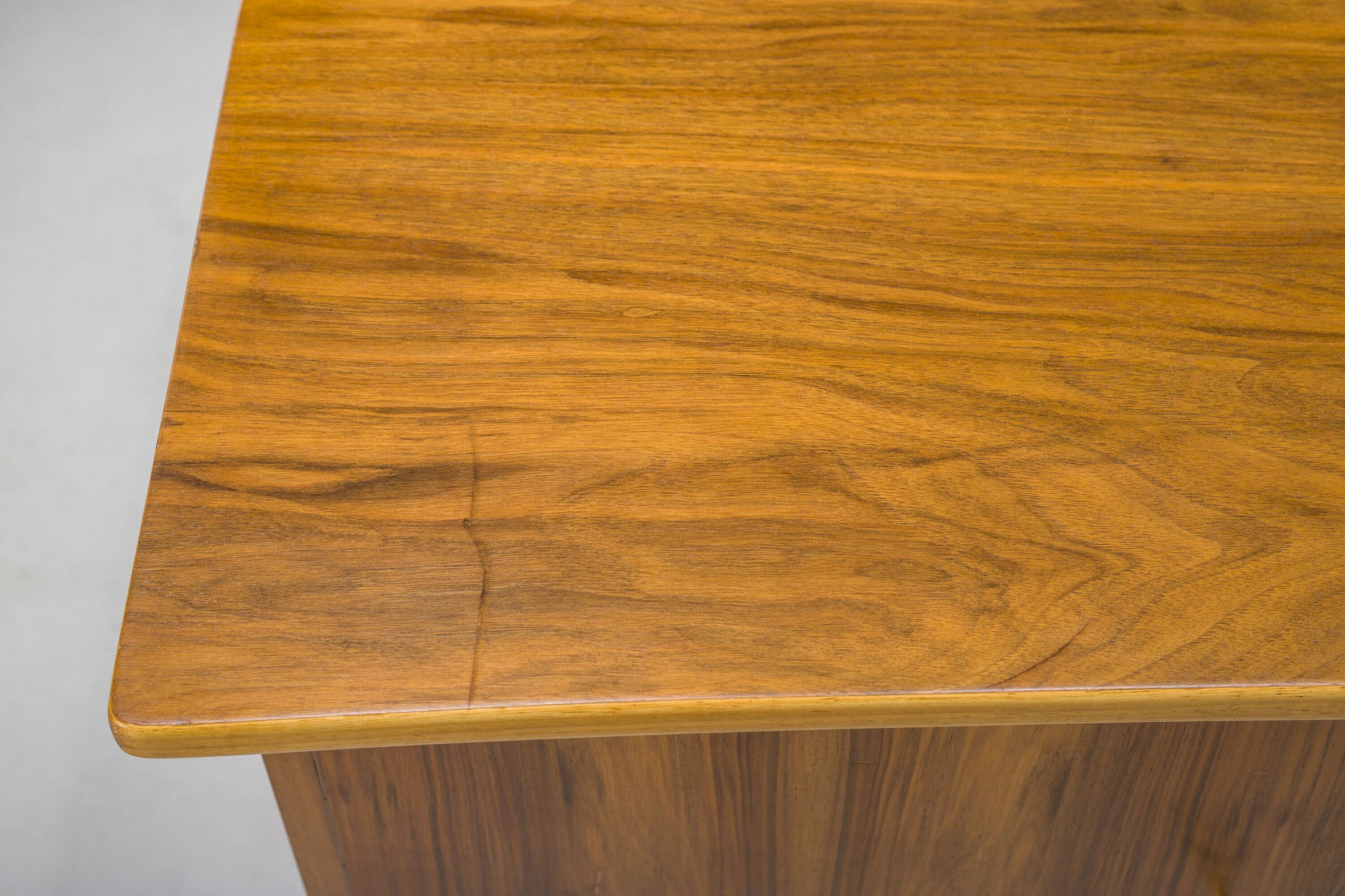 Freestanding Desk in Walnut, 1960s