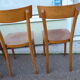 Lot de 6 chaises de bistrot bar en bois