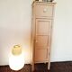 Antique tall cabinet painted white