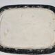 Magnificent vintage rectangular dish in glazed ceramic.