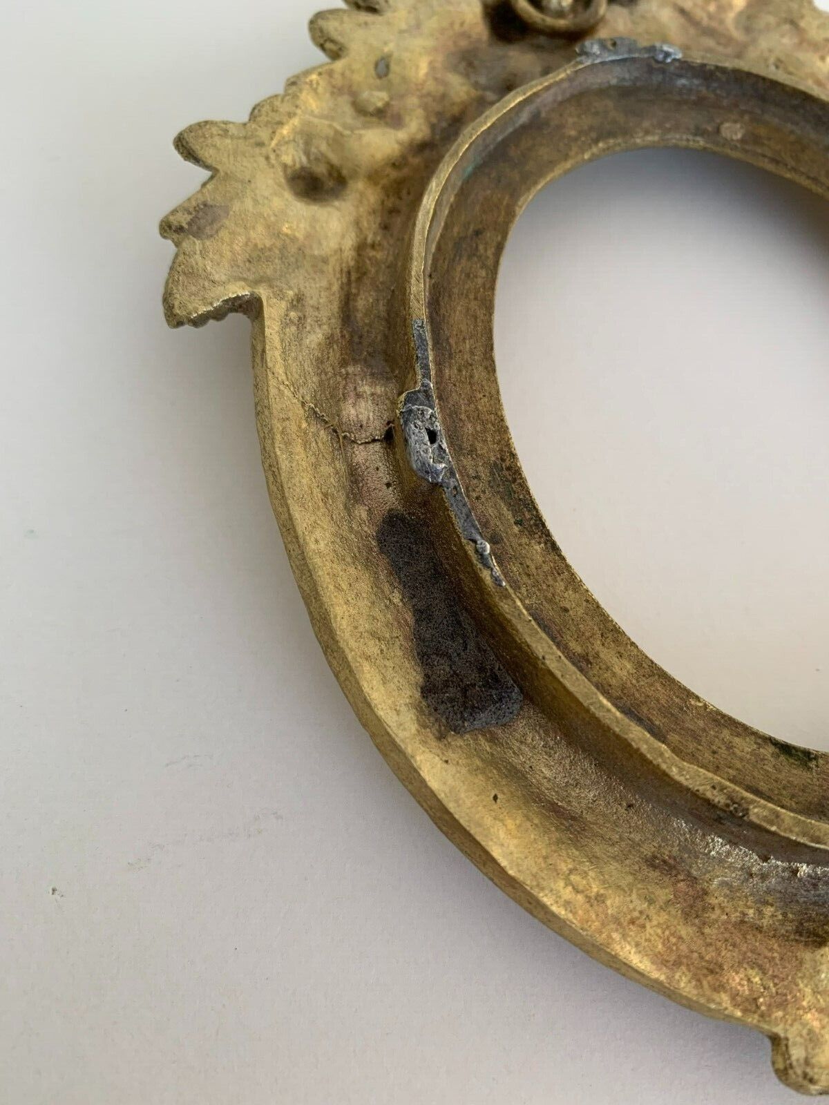 Bronze frame gild napoleon iii xix floral decoration