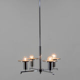 Chrome chandelier, 1930s