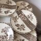 8 assiettes à desserts Terre de Fer XIX