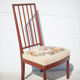 Chaise de nourrice bois avec assise tapisserie
