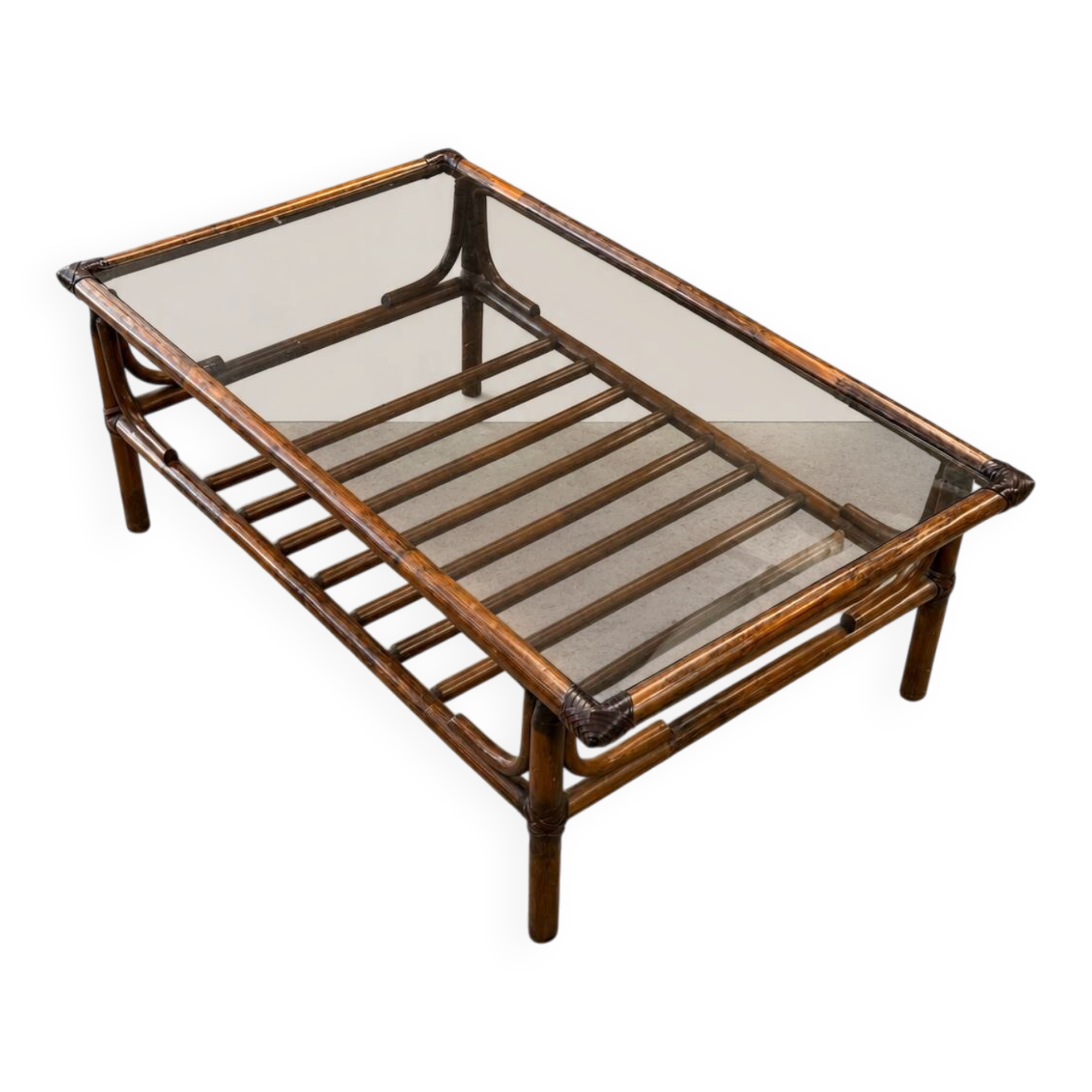 Wicker coffee table