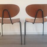 2 Scandinavian 50s Kurt Nordström chairs. Model 145