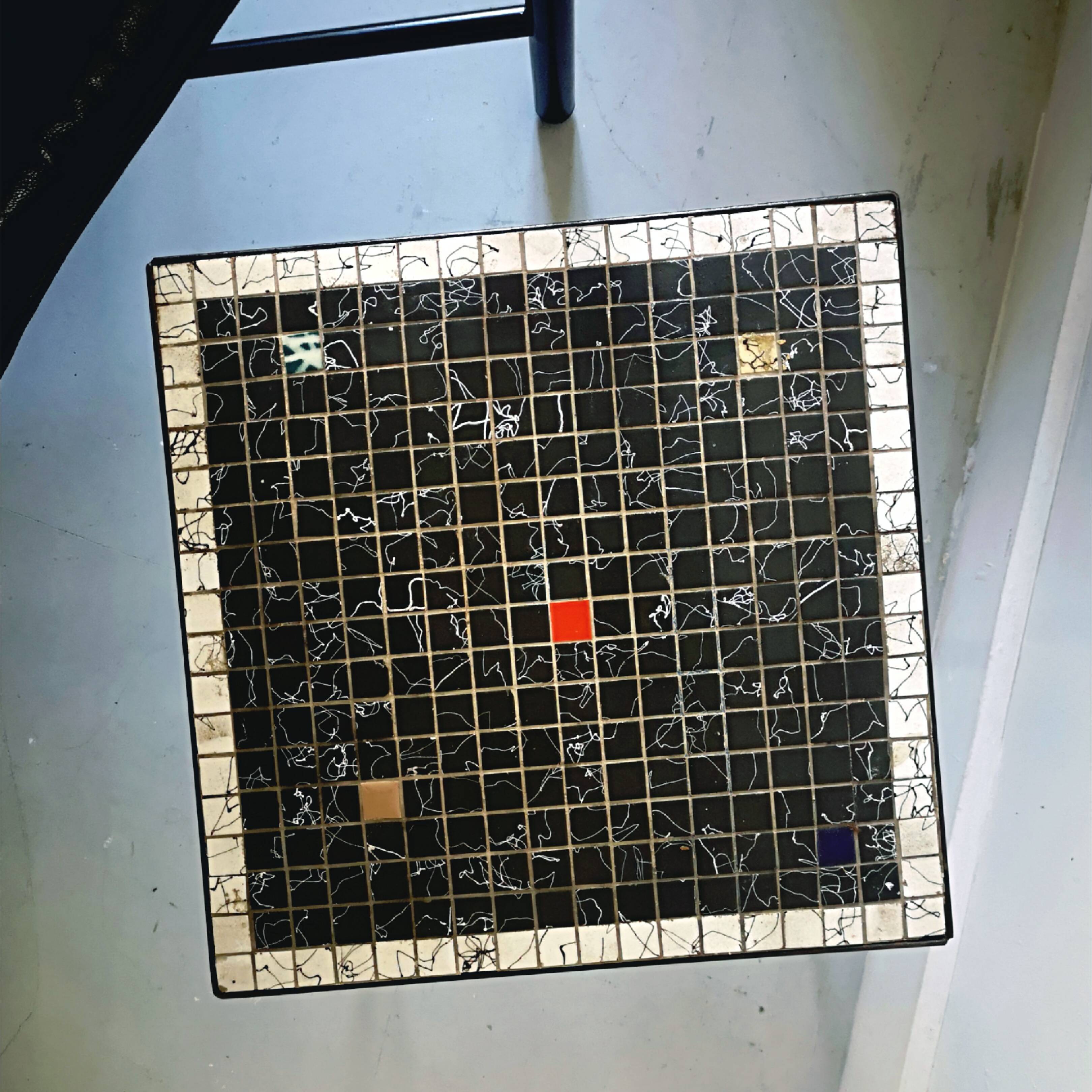 Side table in ceramic tiles, 1970