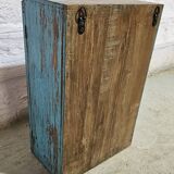 Blue Burmese teak display case