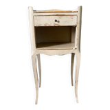 Bedside fruit wood XIXth beige patina