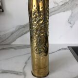 Vase obus gravé