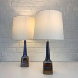 Pair of Scandinavian ceramic table lamps, Søholm Stentøj, Denmark, 1960