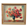 Original Swedish Oil on Canvas – "Red Poppies in a Blue Vase" by C. Horst – Signed – Vintage and Framed – 72 × 62 cm (28.3" × 24.4")