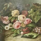 Reynols, French School Still Life with Flowers Early 20th Century
