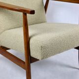 Vintage Beige Easy Boucle Chair, 1970s