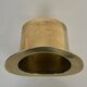 Champagne cooler shaped like a brass top hat.