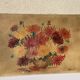 Painting the bouquet of vintage dahlias signed Blanchard