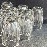 Liquor cabaret - Art Deco - Blown and cut crystal, mahogany or ebony macassar and stainless steel