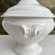 White iron earthenware soup tureen from Digoin and Sarreguemines late 19th century