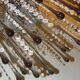 Italian Murano glass waterfall chandelier 1960
