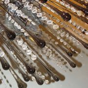 Lustre cascade en verre de Murano italien 1960