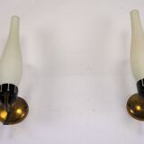 Pair of Mid-Century sconces, Italy 1950s