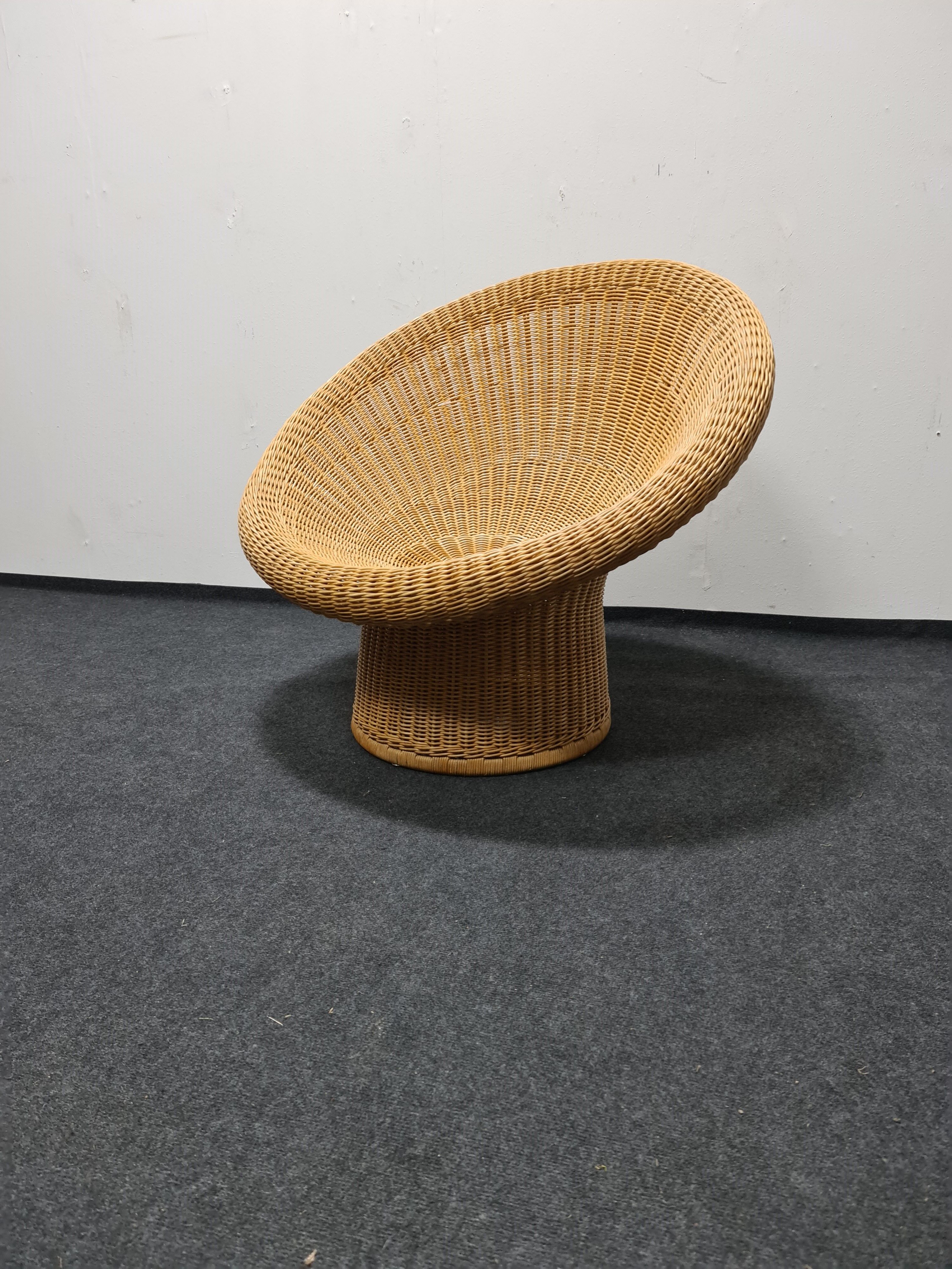 Vintage Egon Eiermann wicker chair model E 10