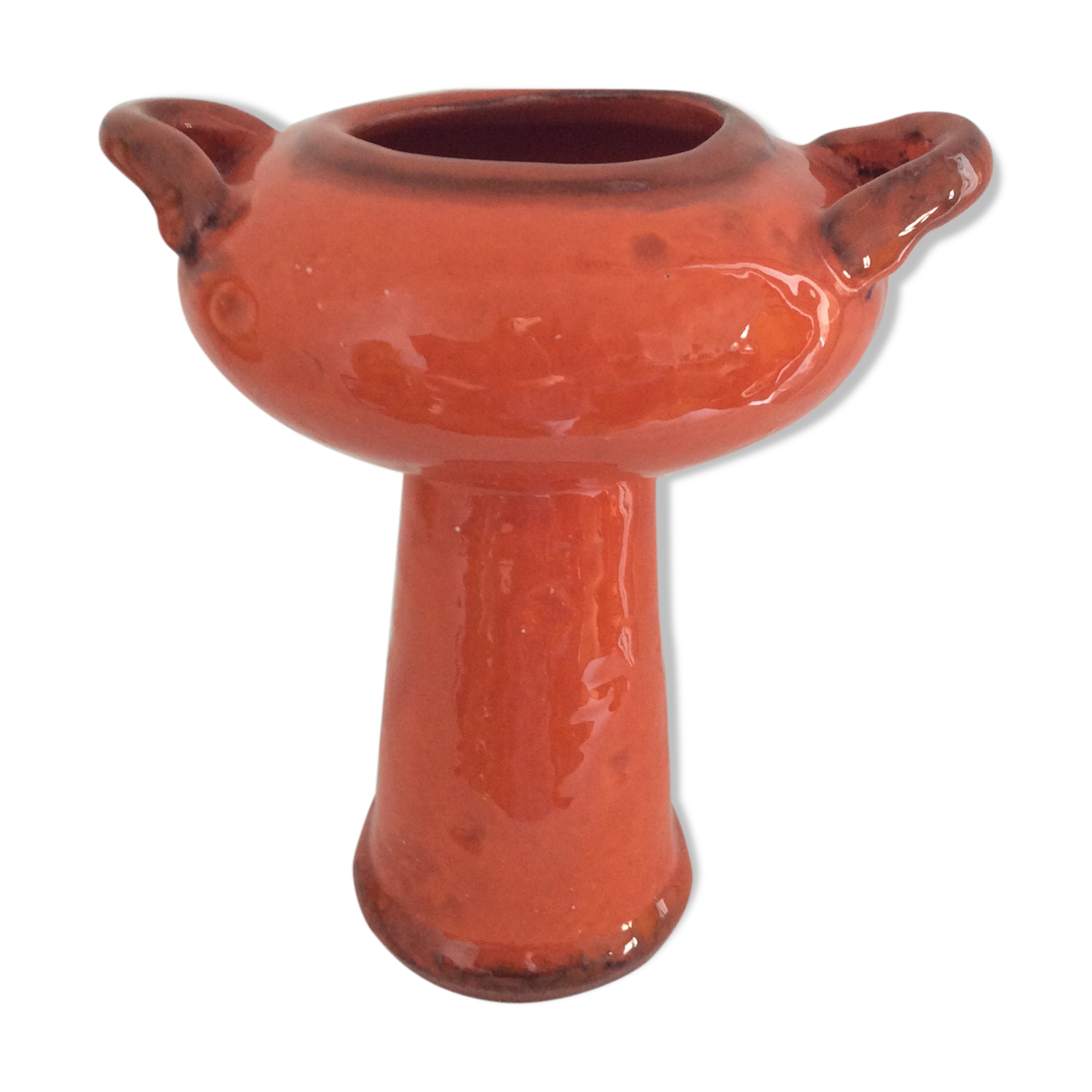 Vase ceramic year 50 orange