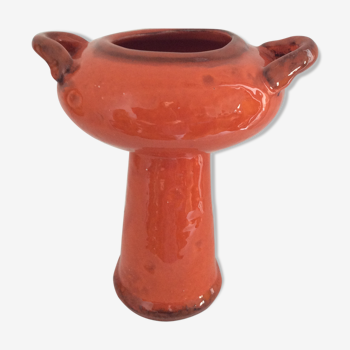 Vase ceramic year 50 orange