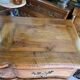 Commode 3 tiroirs arbalette Louis XV en noyer de 1960