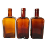 Amber glass bottles