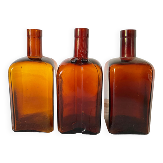 Amber glass bottles