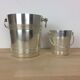 Christofle champagne buckets and ice cream, Gallia model, silver metal