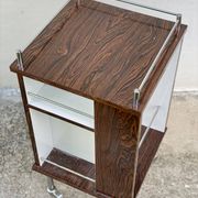 Vintage 1970s roulette bar serving trolley