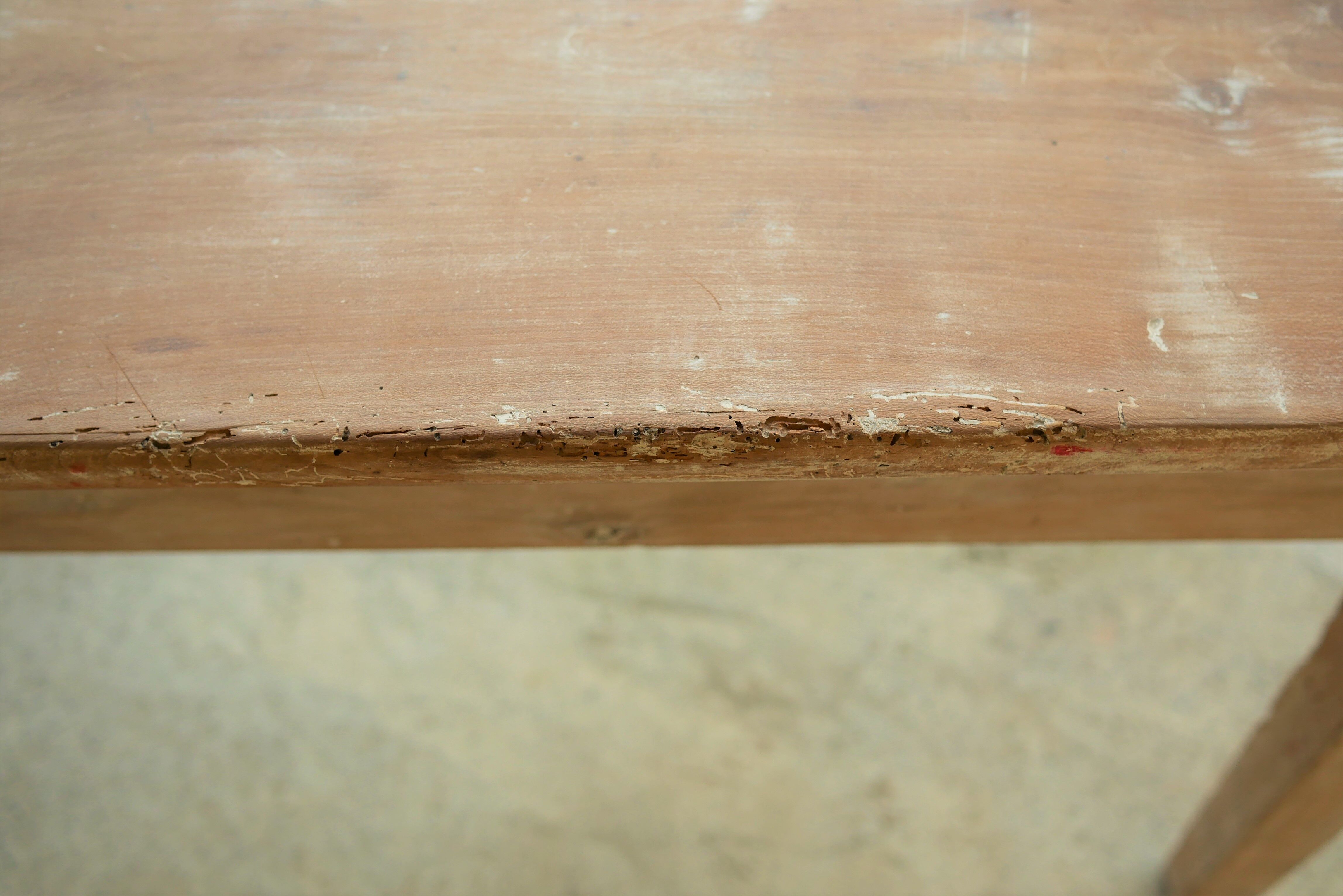 Table à manger de ferme vintage en bois