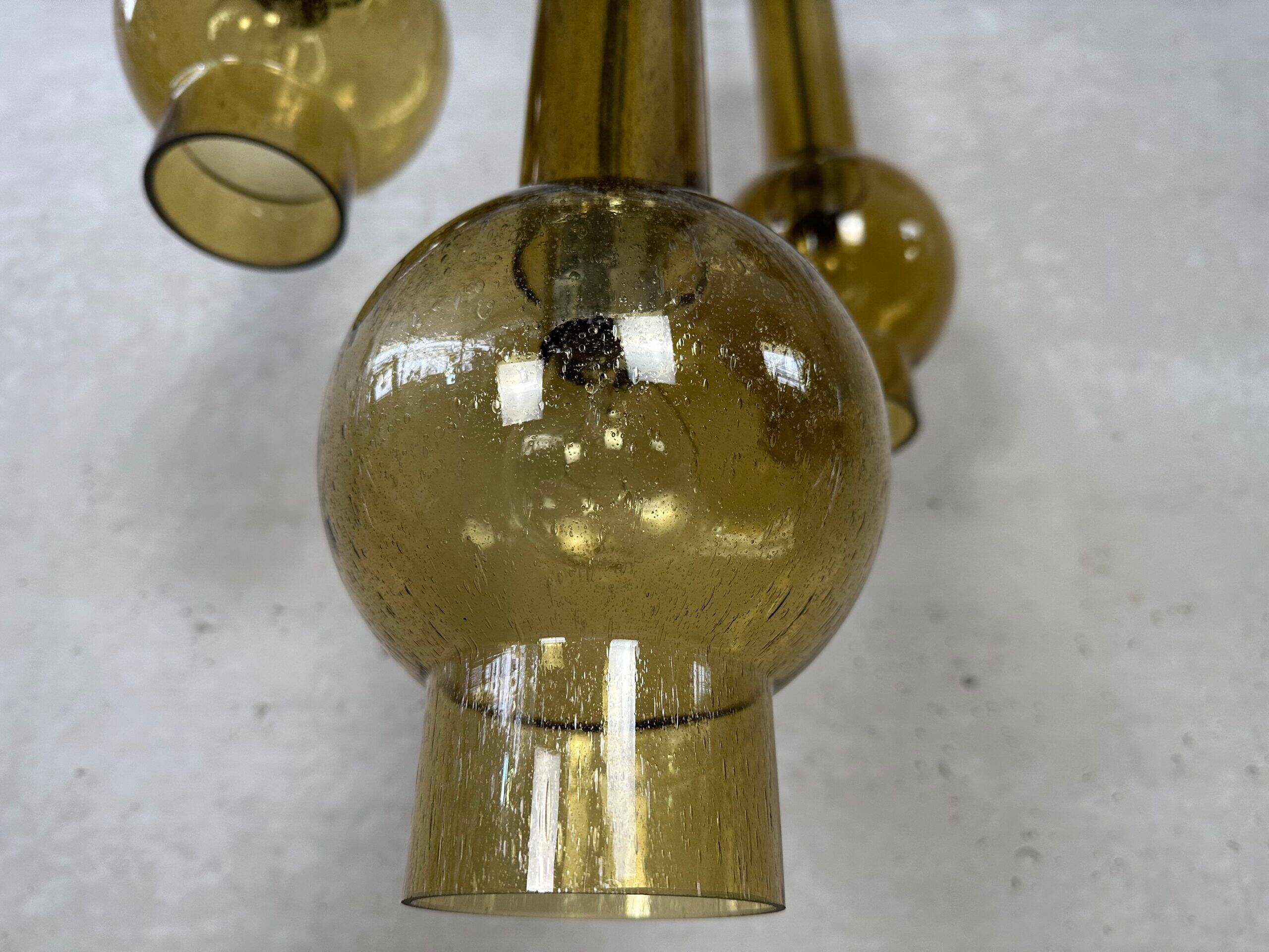 3x Staff Leuchten vintage pendant lamps