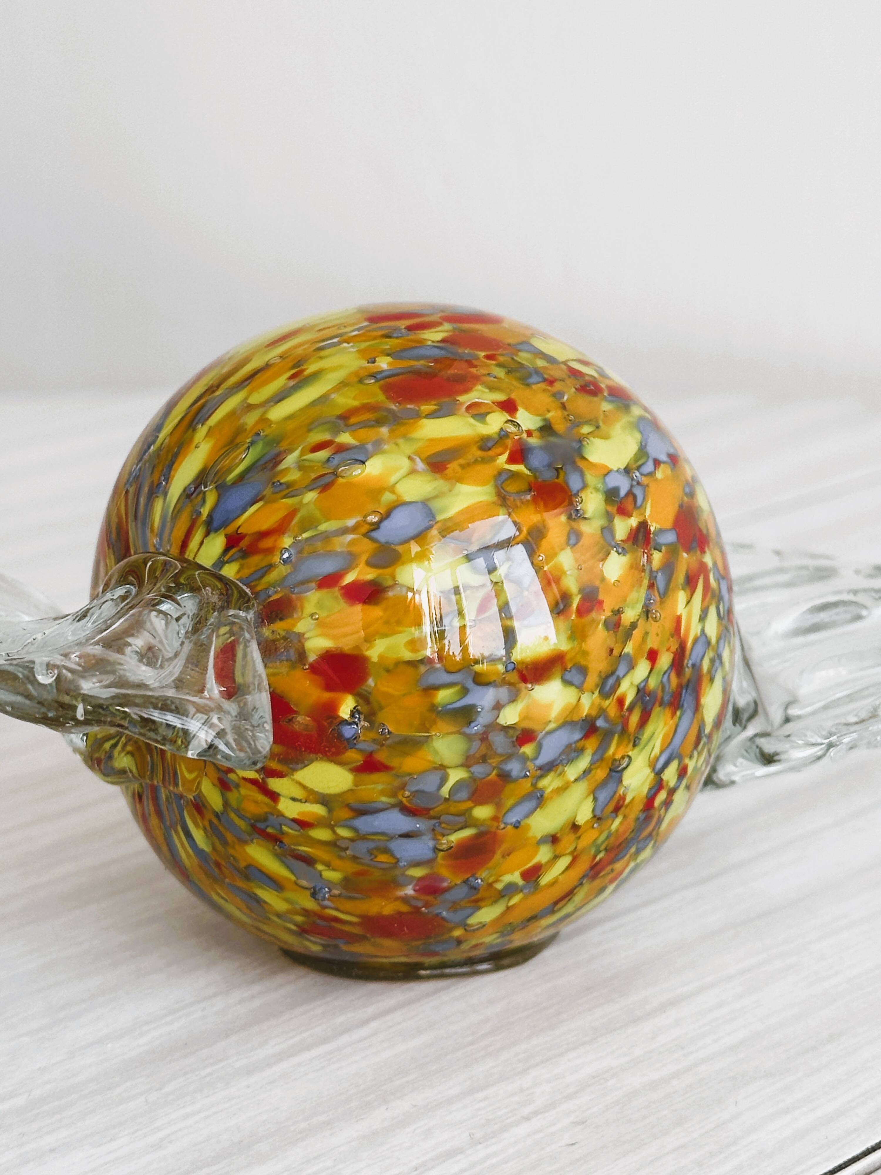 Blown glass paperweight - decorative glass candy.