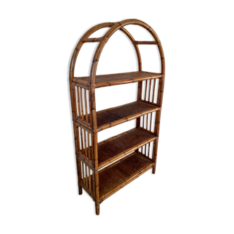 Rattan shelf bookcase