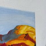 Sunny mountain painting
